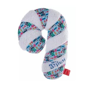 NWT Disney Stitch Patterned Candy Cane Plush Pillow